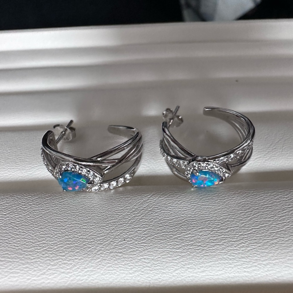 Bomb Party Lab created Opal Earrings
